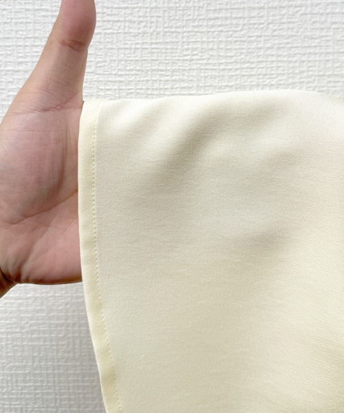 JUNOAH（ジュノア）の「チュールリボンキャミフレアビスチェ[高身長サイズMT/低身長サイズXXS,XS,S有り]（キャミソール・レディース・ライトグレー/クリーム/ブラック/ピンク/ブラック×ホワイト・X-LARGE/LARGE/MEDIUM/SMALL/MT/XX-SMALL/X-SMALL）」の19枚目の写真