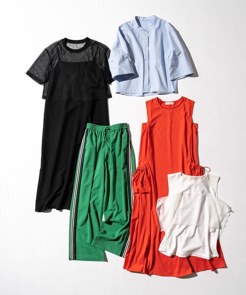 B:MING by BEAMS(ビーミングバイビームス)の「メッシュ ノースリーブ トップス(Tシャツ/カットソー・レディース・ネイビー/オフホワイト/サックスブルー/ブラック・MEDIUM/SMALL)」の5枚目の写真