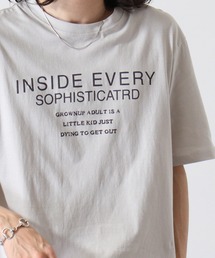 メッセージプリント半袖Tシャツ