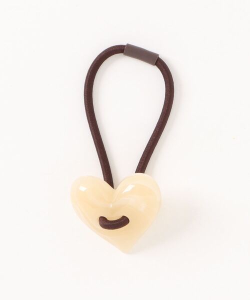 セール】【float】フラワー ハート モチーフ アクリル ヘアゴム