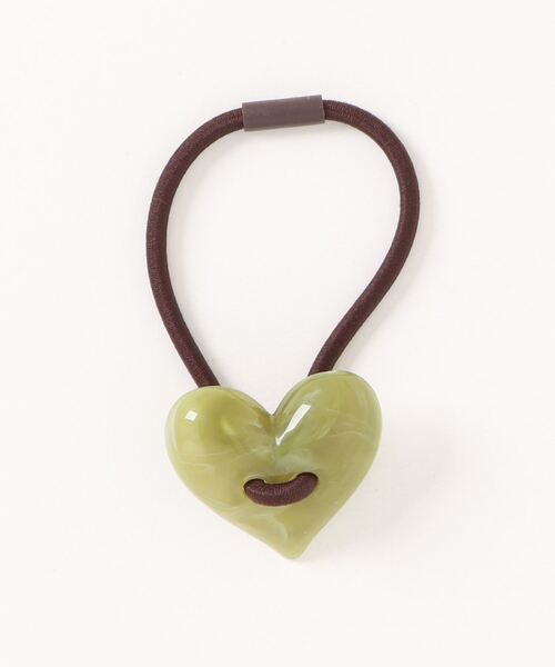 セール】【float】フラワー ハート モチーフ アクリル ヘアゴム