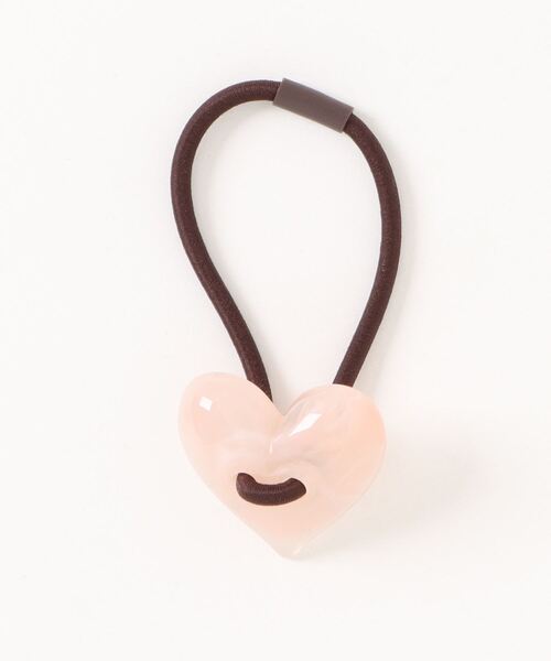 セール】【float】フラワー ハート モチーフ アクリル ヘアゴム