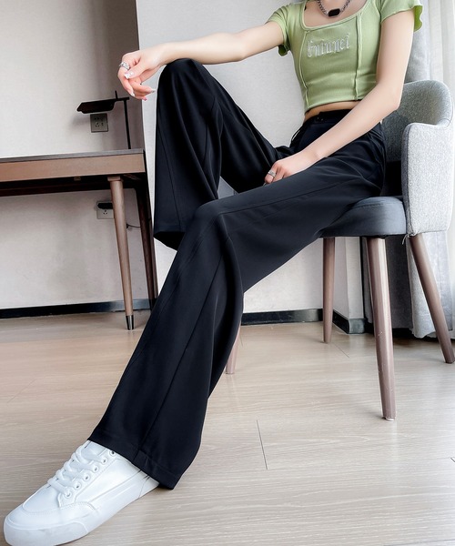 aimoha（アイモハ）の「【Aimoha】ハイウエストストレートパンツ（その他パンツ・レディース・ホワイト/ブラック・X-SMALL/SMALL/MEDIUM/LARGE/X-LARGE）」の14枚目の写真