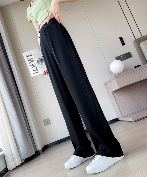 aimoha（アイモハ）の「【Aimoha】ハイウエストストレートパンツ（その他パンツ・レディース・ホワイト/ブラック・X-SMALL/SMALL/MEDIUM/LARGE/X-LARGE）」の19枚目の写真