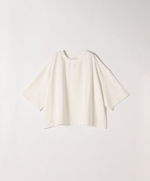 SHIPS any(シップス エニィ)の「【WEB限定】SHIPS any:〈洗濯機可能〉インレイ ハーフスリーブ ショートTEE(Tシャツ/カットソー・レディース・ホワイト/ブルー/ブラック/レンガ/チャコールグレー/グリーン・ONE SIZE)」の19枚目の写真