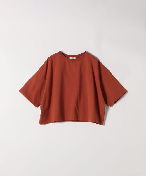 SHIPS any(シップス エニィ)の「【WEB限定】SHIPS any:〈洗濯機可能〉インレイ ハーフスリーブ ショートTEE(Tシャツ/カットソー・レディース・ホワイト/ブルー/ブラック/レンガ/チャコールグレー/グリーン・ONE SIZE)」の21枚目の写真