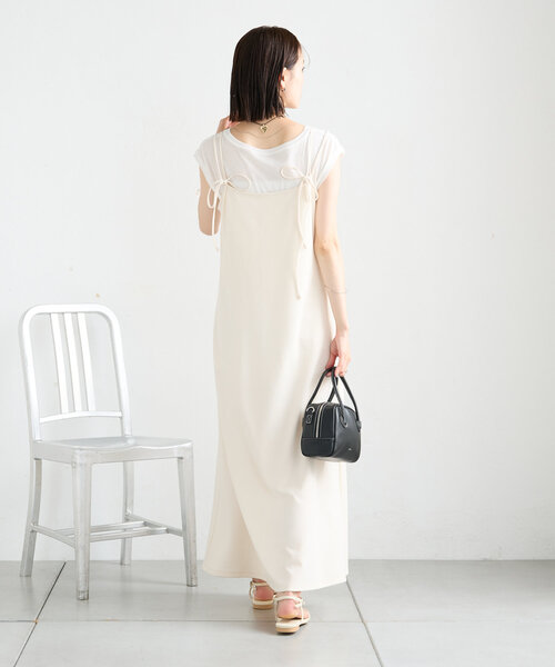 mystic（ミスティック）の「【サイズ展開あり】レイヤードキャミワンピース（ワンピース・レディース・レッド/オフホワイト/ブラック・1/2）」の6枚目の写真