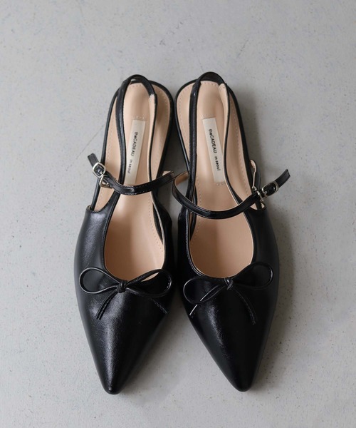 CLEIO(クレイオ)の「【CLEIO】リボンポインテッドパンプス(パンプス・レディース・シルバー/アイボリー/ブラック・23/24/22.5/24.5/23.5)」の15枚目の写真