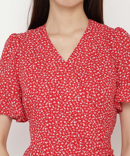 REDYAZEL（レディアゼル）の「カシュクールフリルミニワンピース（ワンピース・レディース・レッド/オフホワイト/ブラック・FREE）」の19枚目の写真