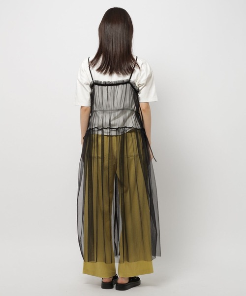 niko and...(ニコアンド)の「チュールサイドリボンワンピース(ワンピース・レディース・オフホワイト/ブラック・FREE)」の22枚目の写真