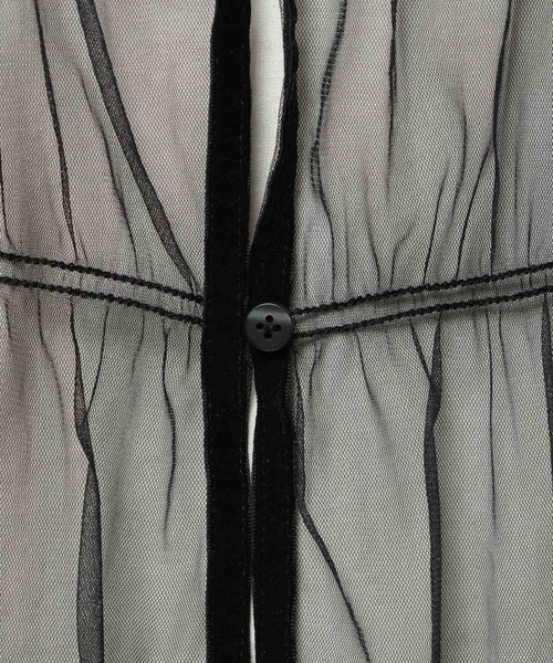 niko and...(ニコアンド)の「チュールサイドリボンワンピース(ワンピース・レディース・オフホワイト/ブラック・FREE)」の16枚目の写真