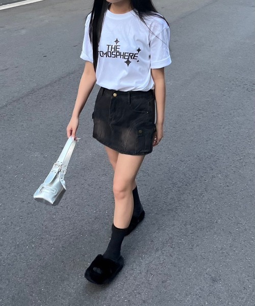 fiere(フィエール)の「フォント半袖Tシャツ(Tシャツ/カットソー・レディース・ホワイト・M/L)」の7枚目の写真