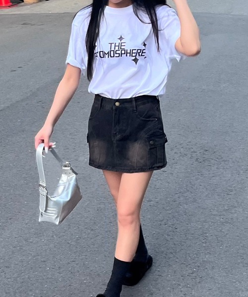 fiere(フィエール)の「フォント半袖Tシャツ(Tシャツ/カットソー・レディース・ホワイト・M/L)」の5枚目の写真