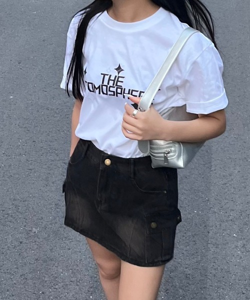 fiere(フィエール)の「フォント半袖Tシャツ(Tシャツ/カットソー・レディース・ホワイト・M/L)」の4枚目の写真