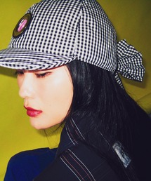 MONDEWORK（モンドワーク）の「circle check kilt cap（キャップ）」