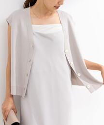 NOLLEY’S Sophi | 《手洗い可能》総針Vネックラメベスト(ベスト)