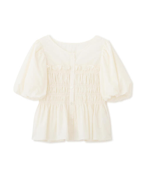 PROPORTION BODY DRESSING（プロポーションボディドレッシング）の「ギャザーペプラムブラウス / 1214210504（シャツ/ブラウス・レディース・ブルー/ピンク/ホワイト系その他・FREE）」の10枚目の写真