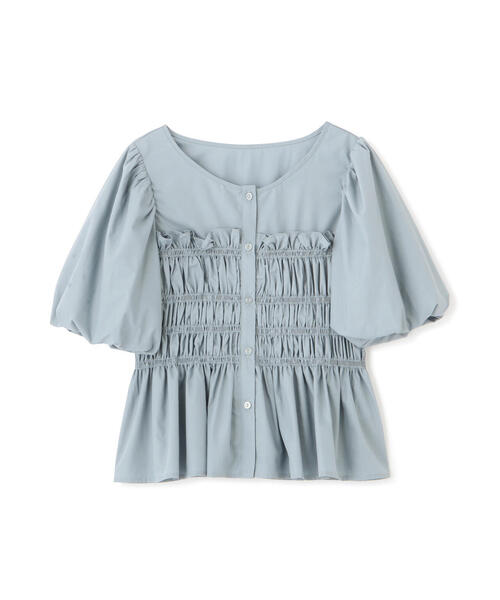 PROPORTION BODY DRESSING（プロポーションボディドレッシング）の「ギャザーペプラムブラウス / 1214210504（シャツ/ブラウス・レディース・ブルー/ピンク/ホワイト系その他・FREE）」の15枚目の写真
