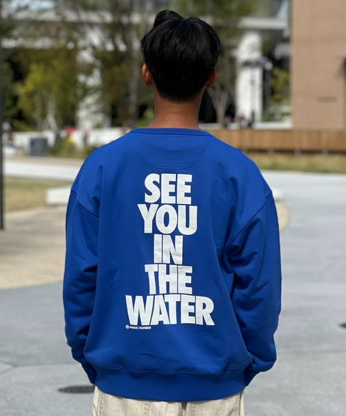 MAGIC NUMBER（マジック ナンバー）の「【MAGIC NUMBER】SEE YOU IN THE WATER CREW SWEAT / シーユーインザウォーター クルースウェット（スウェット・メンズ・アッシュグレー/ブルー/ベージュ/パープル・MEDIUM/LARGE/X-LARGE）」の21枚目の写真