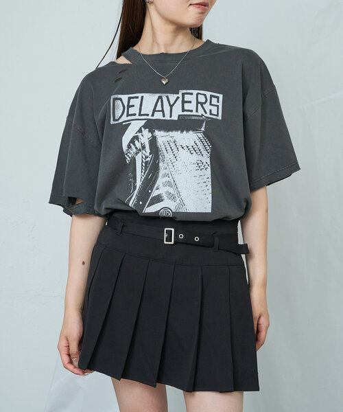 RAY CASSIN(レイカズン)の「ダメージプリントルーズTシャツ(Tシャツ/カットソー・レディース・アイボリー/ブラック/チャコールグレー・FREE)」の22枚目の写真