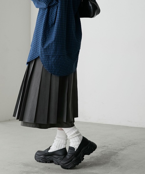 forksy.（フォルクシー）の「【forksy.】ボリュームスニーカーソールコインローファー（スニーカー・レディース・シルバー/ブラウン/ブラック/ブラウン系1・L/M/S/LL）」の19枚目の写真