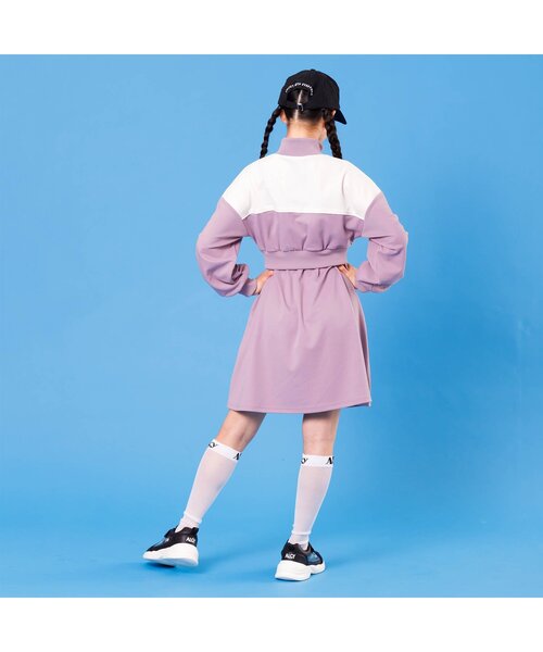 algy(アルジー)の「【ACTIVE・吸水速乾】ジャージワンピ(ワンピース・キッズ・ネイビー/ピンク・XXX-SMALL/XX-SMALL/X-SMALL/MEDIUM/SMALL)」の4枚目の写真