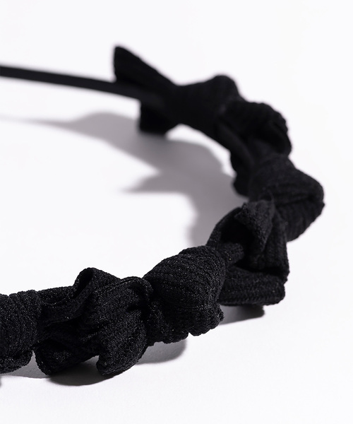 Spick & Span(スピックアンドスパン)の「TRESSE / トレス ribbon serre tete HB-12(カチューシャ・レディース・ブラック・FREE)」の5枚目の写真