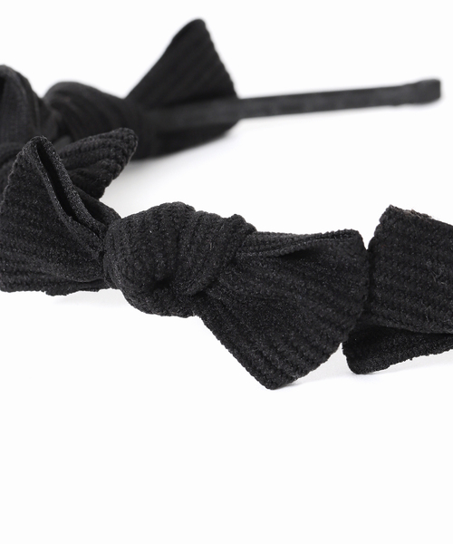 Spick & Span(スピックアンドスパン)の「TRESSE / トレス ribbon serre tete HB-12(カチューシャ・レディース・ブラック・FREE)」の2枚目の写真