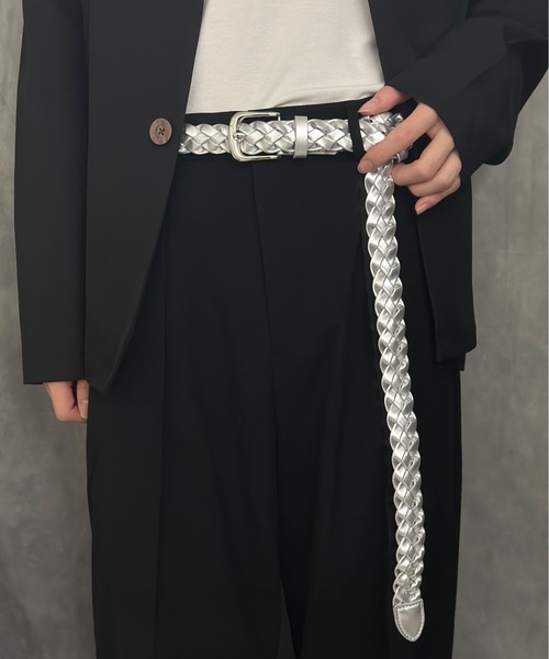 Burner（バーナー）の「【CHI SELECT】belt　ロング メッシュ ベルト chi-belt-00649（ベルト・メンズ・キャメル/ブラック/ダークブラウン/オリーブ系/ゴールド系その他2/ブラウン系その他/ホワイト系その他/レッド系その他/ライトグレー/ダークネイビー/シルバー系その他/ゴールド系その他・FREE）」の10枚目の写真