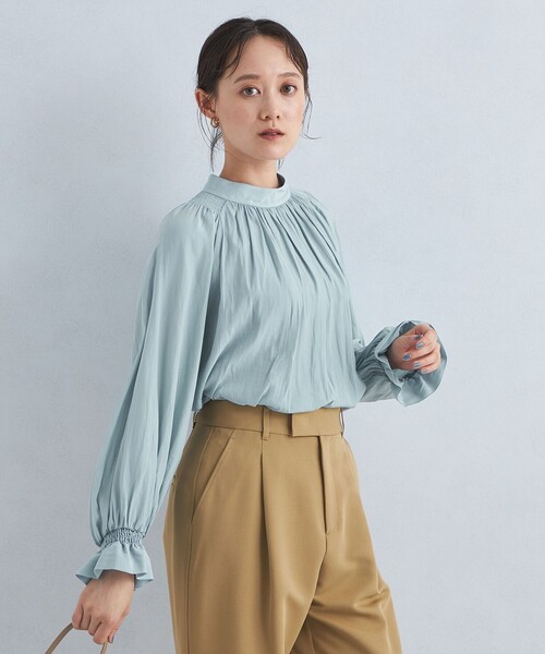 グリーンレーベルリラクシング　カッセン シャーリング ブラウス green label relaxing（グリーンレーベルリラクシング）の