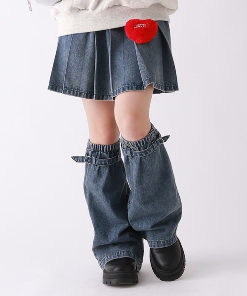 ぴぴぴ 　　neith Tokyo スカート レッグカバー　デニム デニムルーズレッグカバー（レッグウォーマー）｜repipi armario
