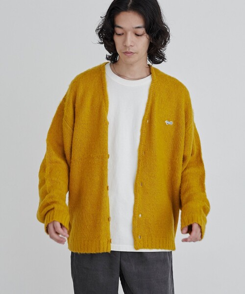 PENNEYS(ぺニーズ)の「Penneys(ぺニーズ)別注シャギーニットカーディガン(カーディガン/ボレロ・メンズ・ダークグレー/マスタード/ワインレッド/コバルトブルー・S/M/L/XL)」の6枚目の写真