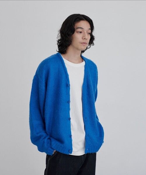 PENNEYS(ぺニーズ)の「Penneys(ぺニーズ)別注シャギーニットカーディガン(カーディガン/ボレロ・メンズ・ダークグレー/マスタード/ワインレッド/コバルトブルー・S/M/L/XL)」の16枚目の写真