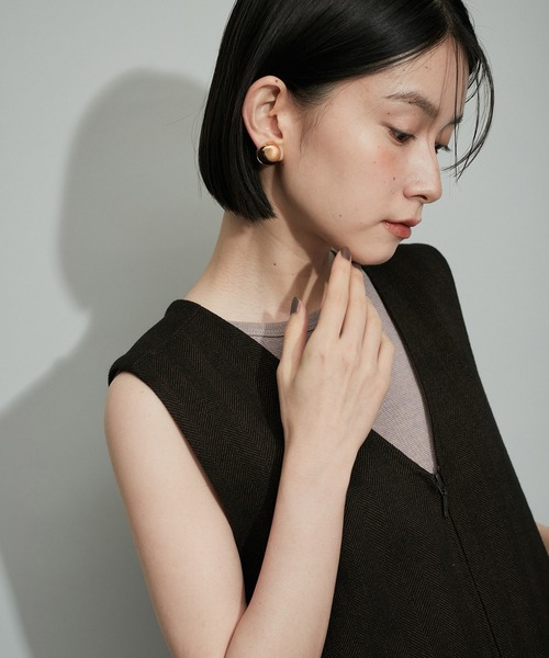 ADAM ET ROPE'（アダムエロペ）の「【WEB限定】ビッグドットピアス（ピアス（両耳用）・レディース・ゴールド/シルバー・FREE）」の5枚目の写真