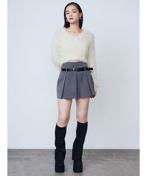 EMODA(エモダ)の「シャギーシークインズニット(ニット/セーター・レディース・ライトブルー/ブラック/アイボリー/グレー・FREE)」の17枚目の写真