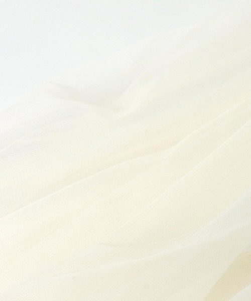 Three Four Time(スリーフォータイム)の「チュールロングジレ(カーディガン/ボレロ・レディース・グレー/アイボリー/ブラック・FREE)」の15枚目の写真