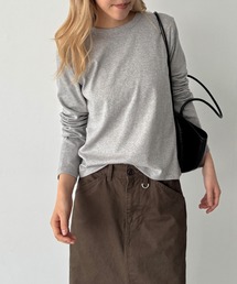 CANAL JEAN | El mar　コットンストレッチロングTシャツ(Tシャツ/カットソー)