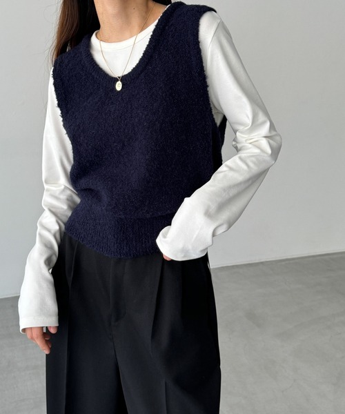 El mar コットンストレッチロングTシャツ（Tシャツ/カットソー