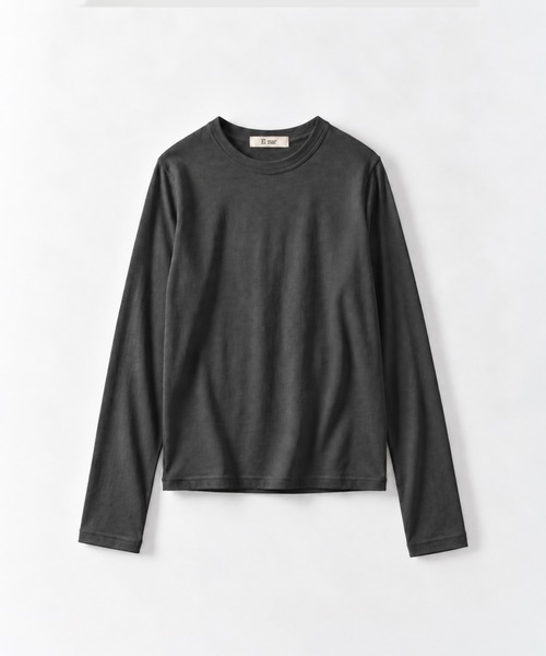 CANAL JEAN(キャナルジーン)の「El mar コットンストレッチロングTシャツ(Tシャツ/カットソー・レディース・アイボリー/ライトグレー/チャコールグレー/ブラック/ネイビー/ヘザーグレー・ONE SIZE)」の11枚目の写真