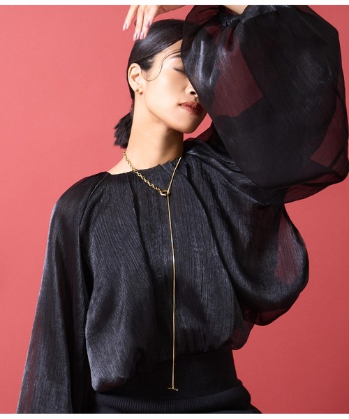 Settimissimo（セッティミッシモ）の「金属アレルギー対応ステンレスMIXチェーンロングラリエットネックレス（ネックレス・レディース・シルバー/ゴールド・FREE）」の8枚目の写真