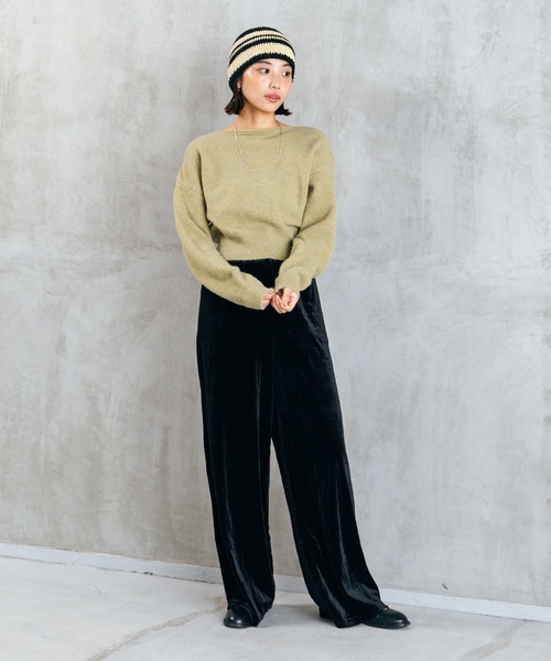 LIENCOEUR(リアンクール)の「ベロアストレートパンツ(その他パンツ・レディース・ベージュ/ブラック/ブルー・FREE)」の21枚目の写真