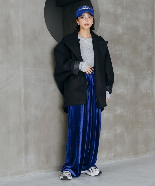 LIENCOEUR(リアンクール)の「ベロアストレートパンツ(その他パンツ・レディース・ベージュ/ブラック/ブルー・FREE)」の15枚目の写真