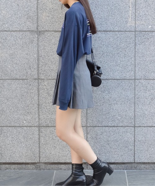 spiritoso(スピリトーゾ)の「ORDINARYプリントロンT(Tシャツ/カットソー・レディース・ネイビー/オフホワイト/オリーブ/サックスブルー・FREE)」の20枚目の写真