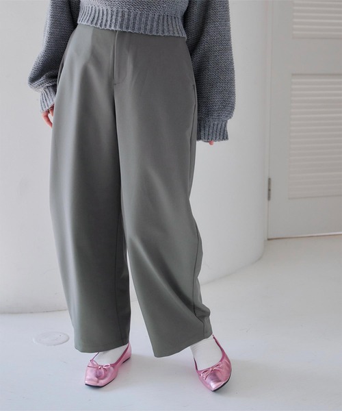 titivate(ティティベイト)の「カーブパンツ(その他パンツ・レディース・ブラウン/ブラック/チャコール・M)」の9枚目の写真