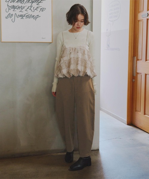 titivate(ティティベイト)の「カーブパンツ(その他パンツ・レディース・ブラウン/ブラック/チャコール・M)」の13枚目の写真