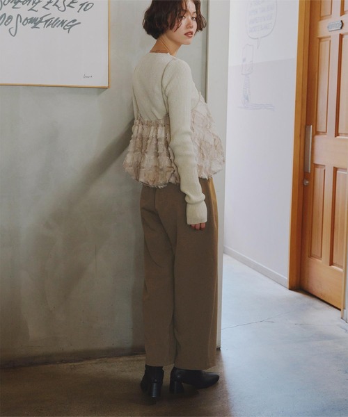 titivate(ティティベイト)の「カーブパンツ(その他パンツ・レディース・ブラウン/ブラック/チャコール・M)」の16枚目の写真
