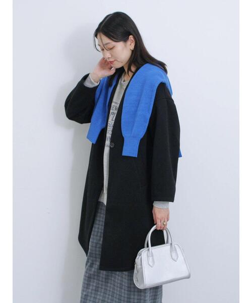 Samansa Mos2 blue  はっすい sorona 中わたコート 撥水 Samansa Mos2 blue（サマンサモスモスブルー）の「マルチ