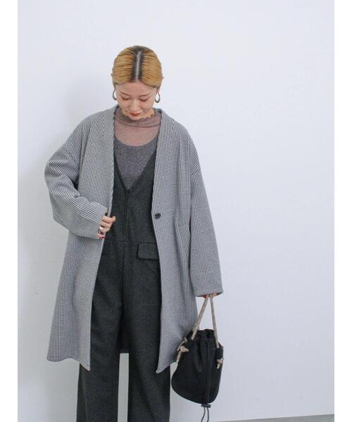 Samansa Mos2 blue（サマンサモスモスブルー）の「マルチスタイルVネックコート（その他アウター・レディース・ブラック/カーキ/グレー/オフホワイト・L/M）」の7枚目の写真