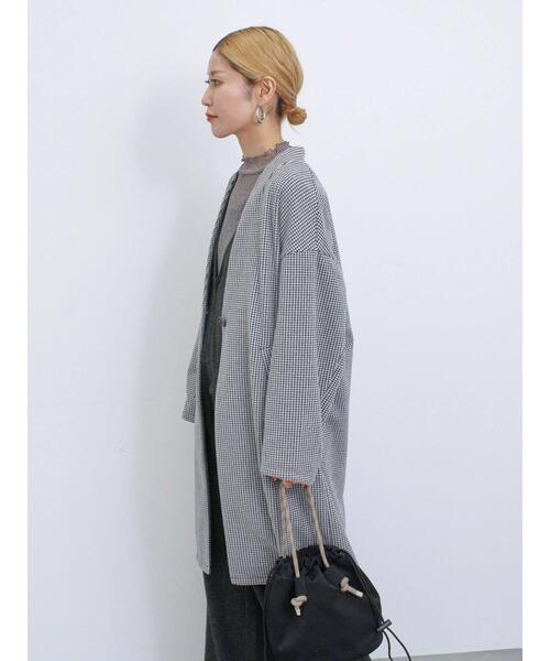 Samansa Mos2 blue（サマンサモスモスブルー）の「マルチスタイルVネックコート（その他アウター・レディース・ブラック/カーキ/グレー/オフホワイト・L/M）」の8枚目の写真