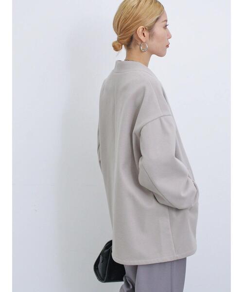 Samansa Mos2 blue（サマンサモスモスブルー）の「マルチスタイルVネックコート（その他アウター・レディース・ブラック/カーキ/グレー/オフホワイト・L/M）」の13枚目の写真